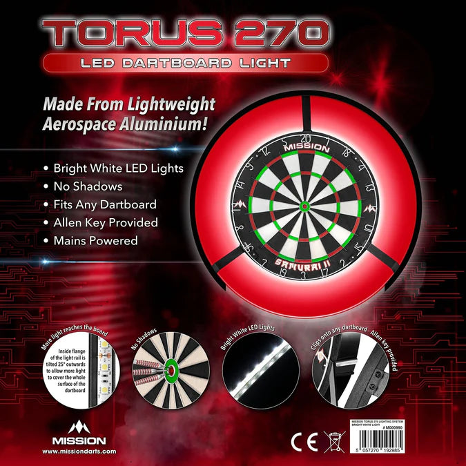 Mission - Torus 270 Dartboard Beleuchtung