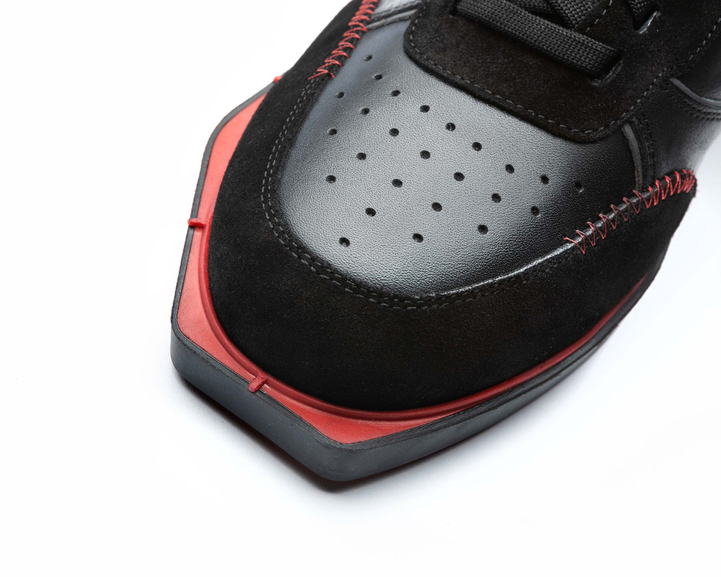 triple20® - Dartschuhe Leder - schwarz-rot