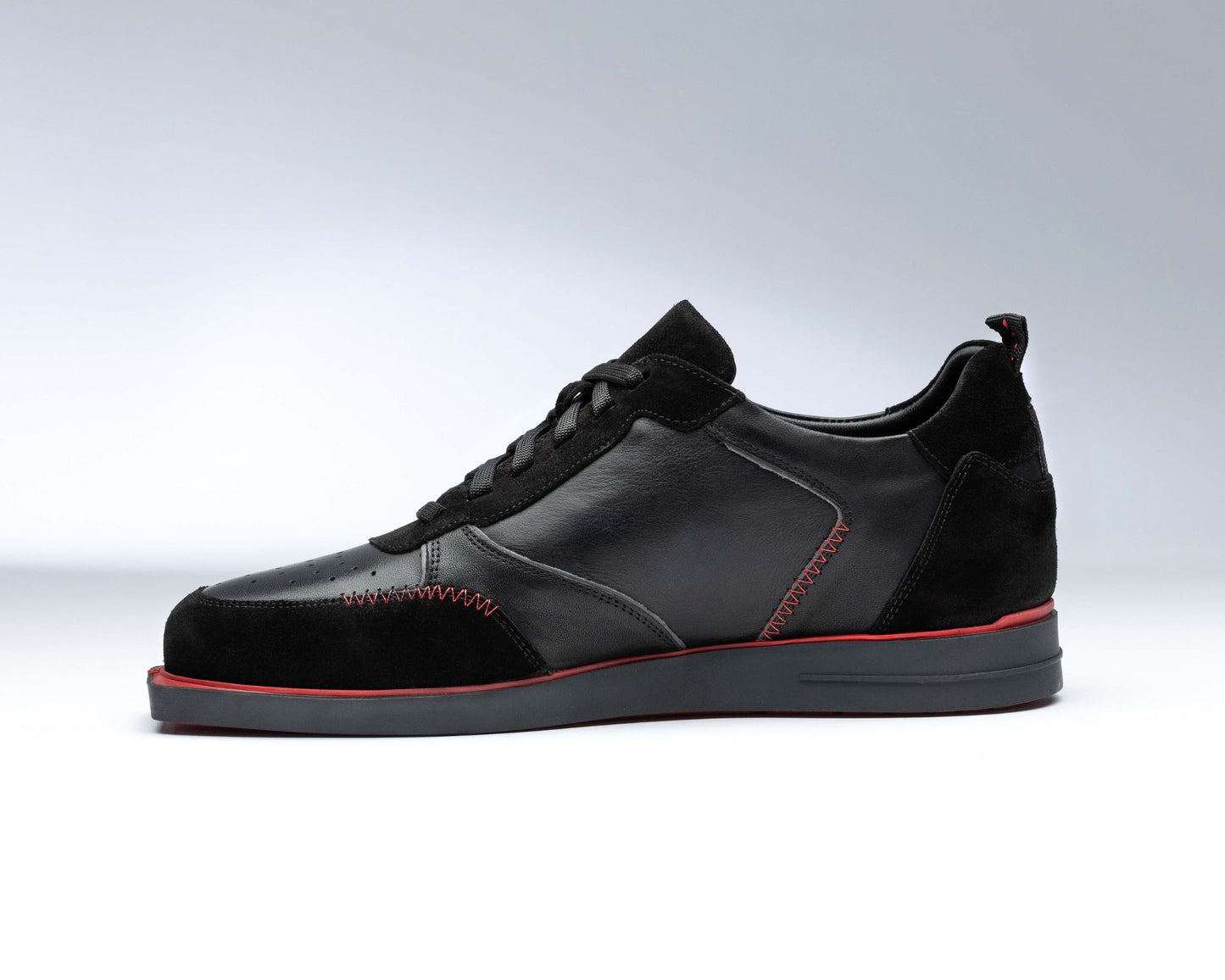 triple20® - Dartschuhe Leder - schwarz-rot