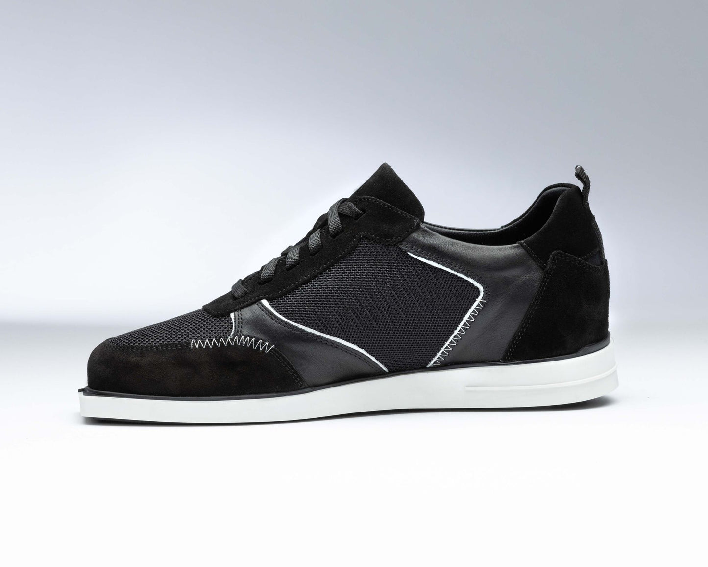 triple20® - Dartschuhe - Leder und sportives Mesh schwarz/weiß