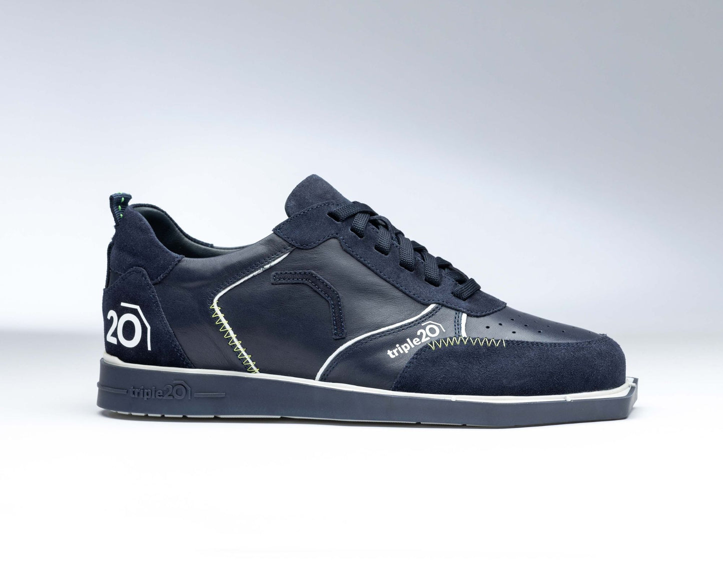 triple20® Dartschuhe - Leder blau/weiß