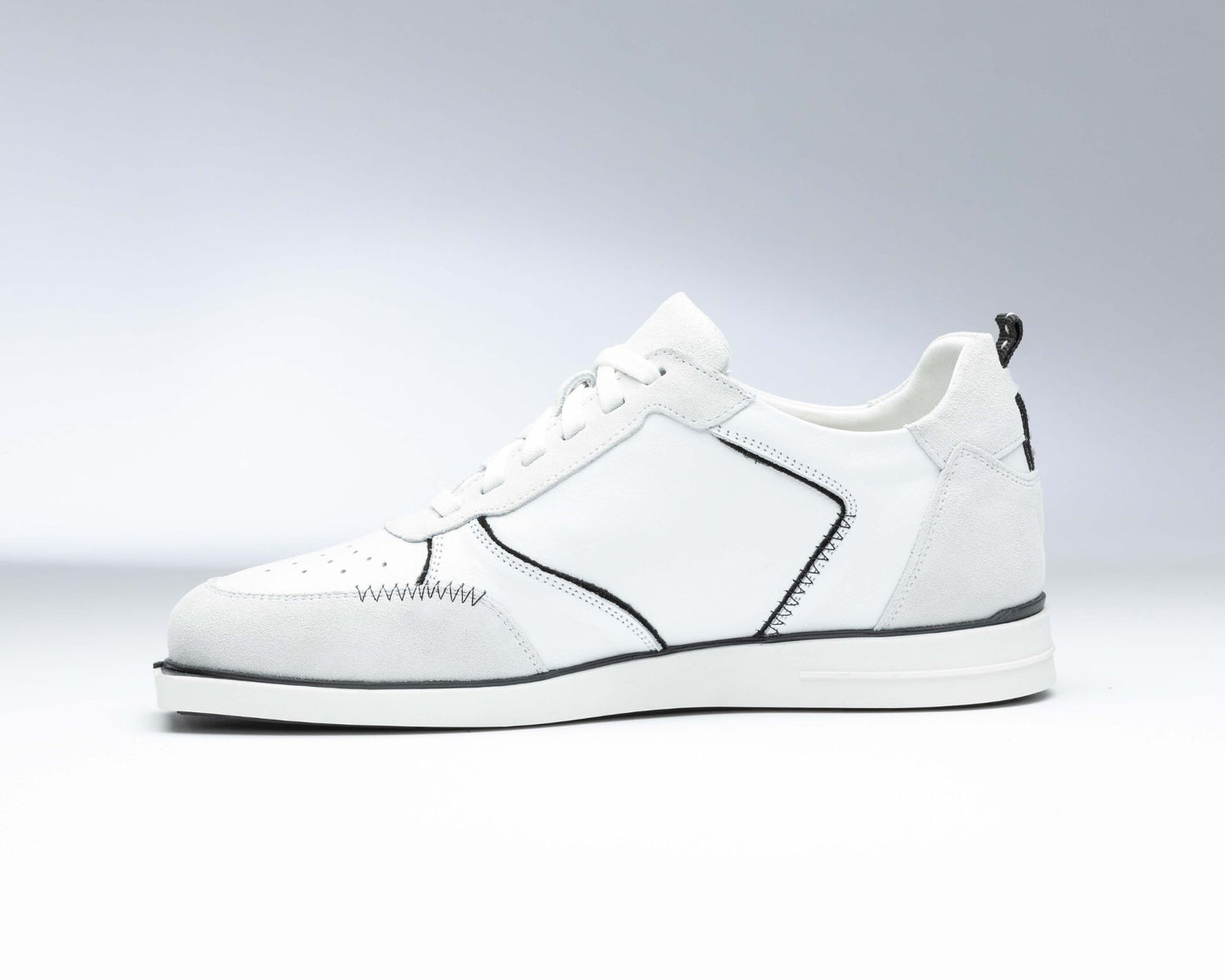 triple20® - Dartschuhe - Leder weiß schwarz