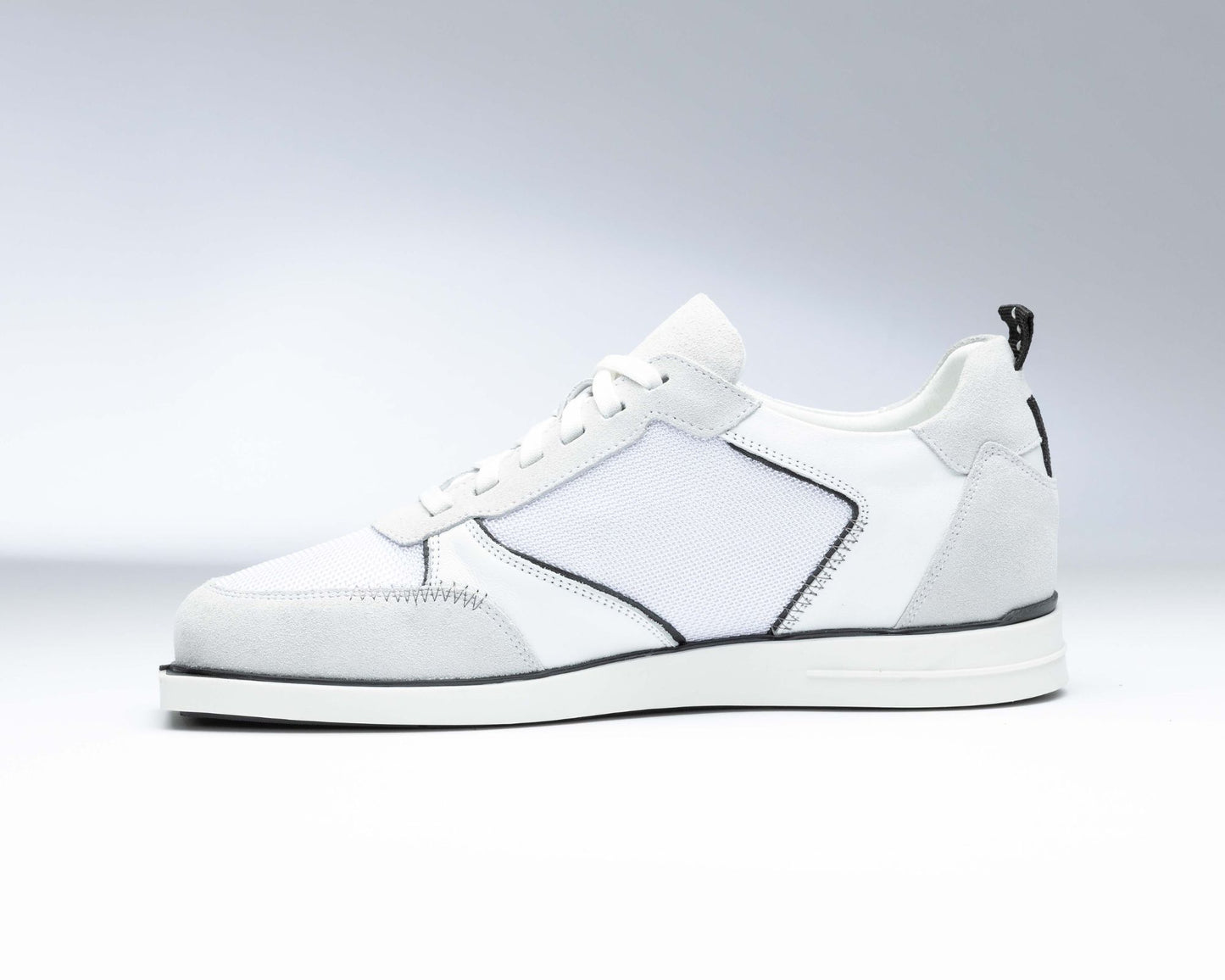 triple20® - Dartschuhe - Leder und sportives Mesh weiß/schwarz