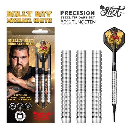 Bully Boy Michael Smith Präzisions-Dart-Set mit weicher Spitze – aus 80 % Wolfram