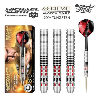 Michael Smith Achieve Dart-Set mit Stahlspitze – aus 90 % Wolfram