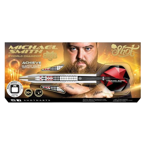 Michael Smith Achieve Dart-Set mit Stahlspitze – aus 90 % Wolfram