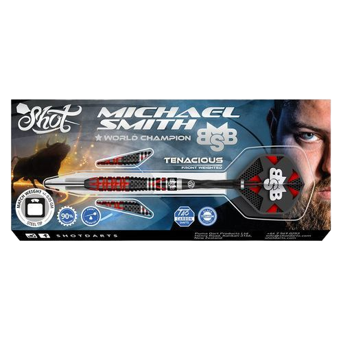 Michael Smith Tenacious Steel Tip Dartset – aus 90 % Wolfram