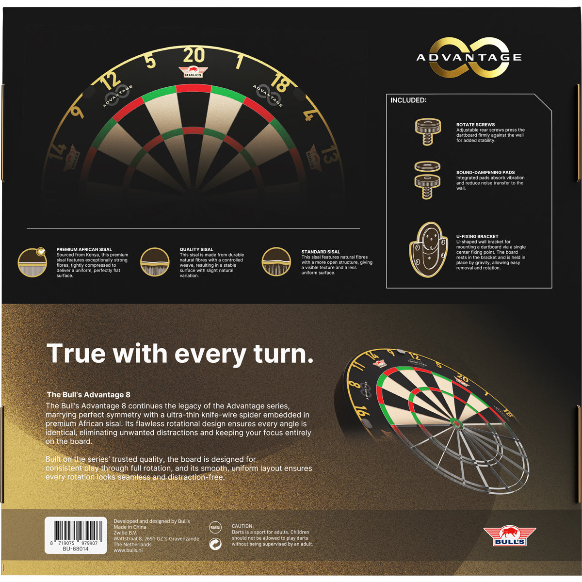 Bull's - Advantage 8 Dartboard