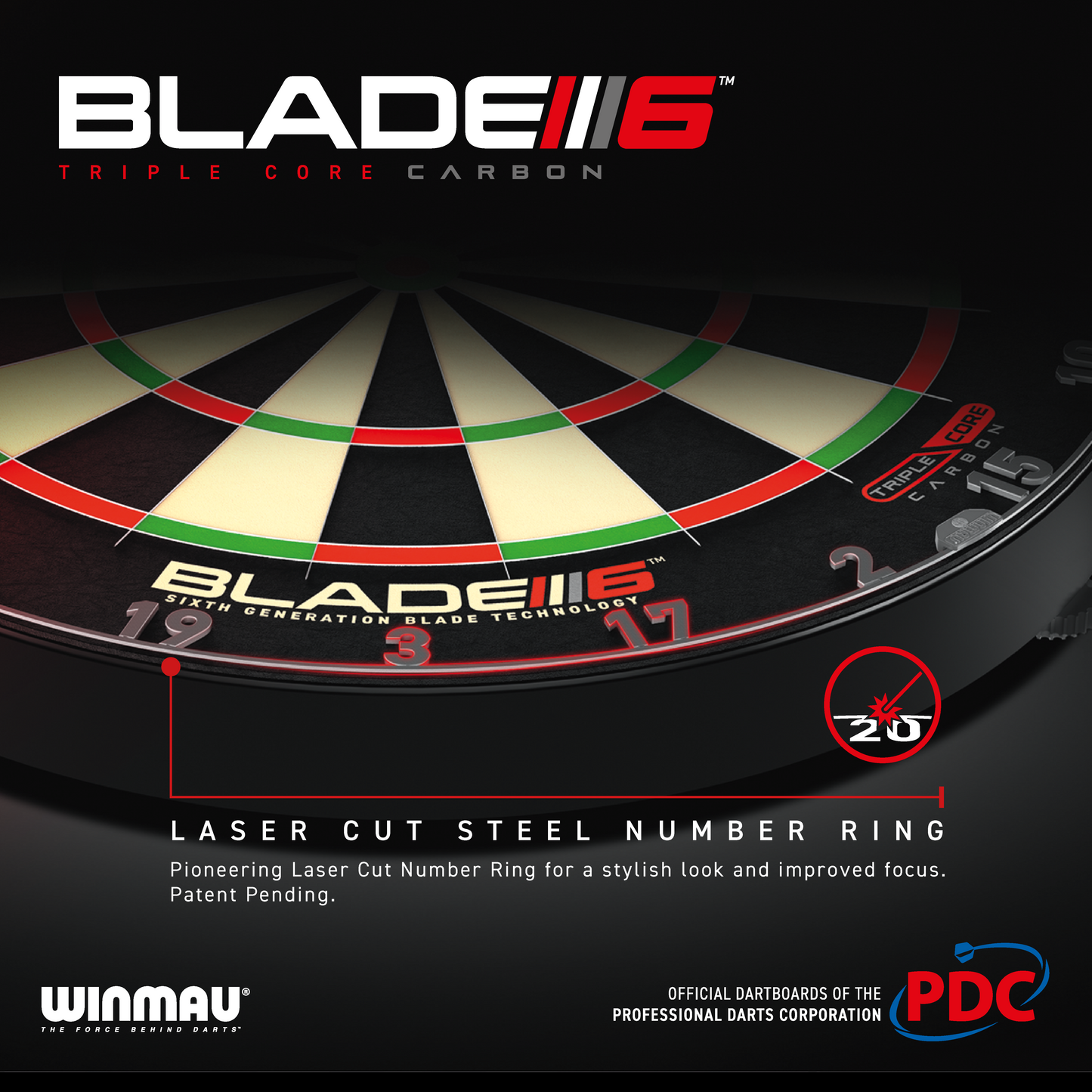 Winmau - Blade 6 Triple Core Dartboard
