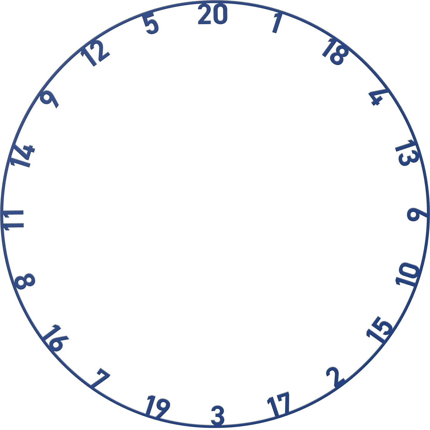 Bull's - Farbige Zahlenringe