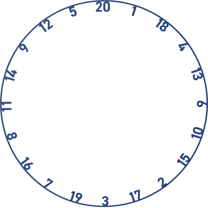 Bull's - Farbige Zahlenringe