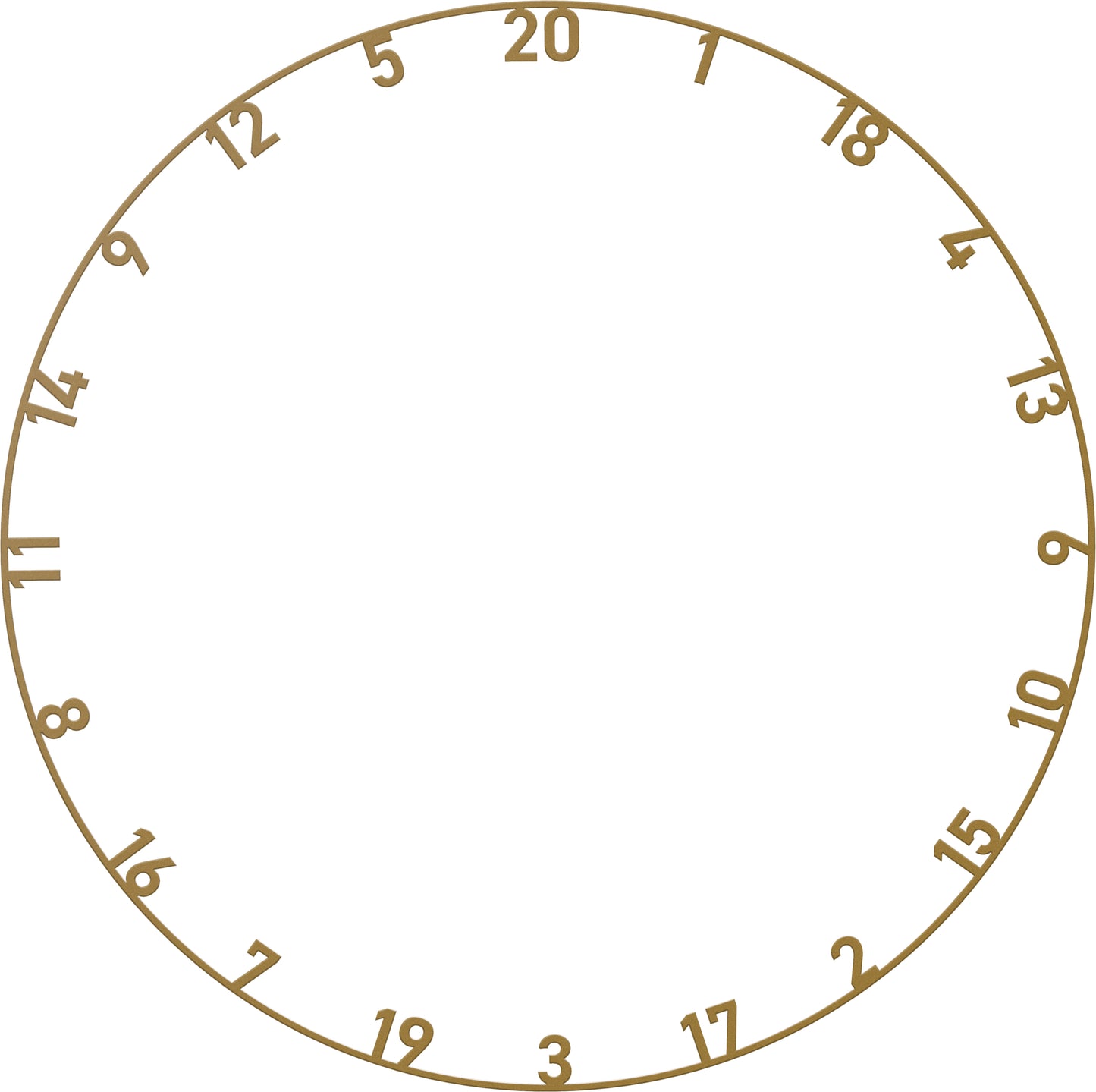 Bull's - Farbige Zahlenringe