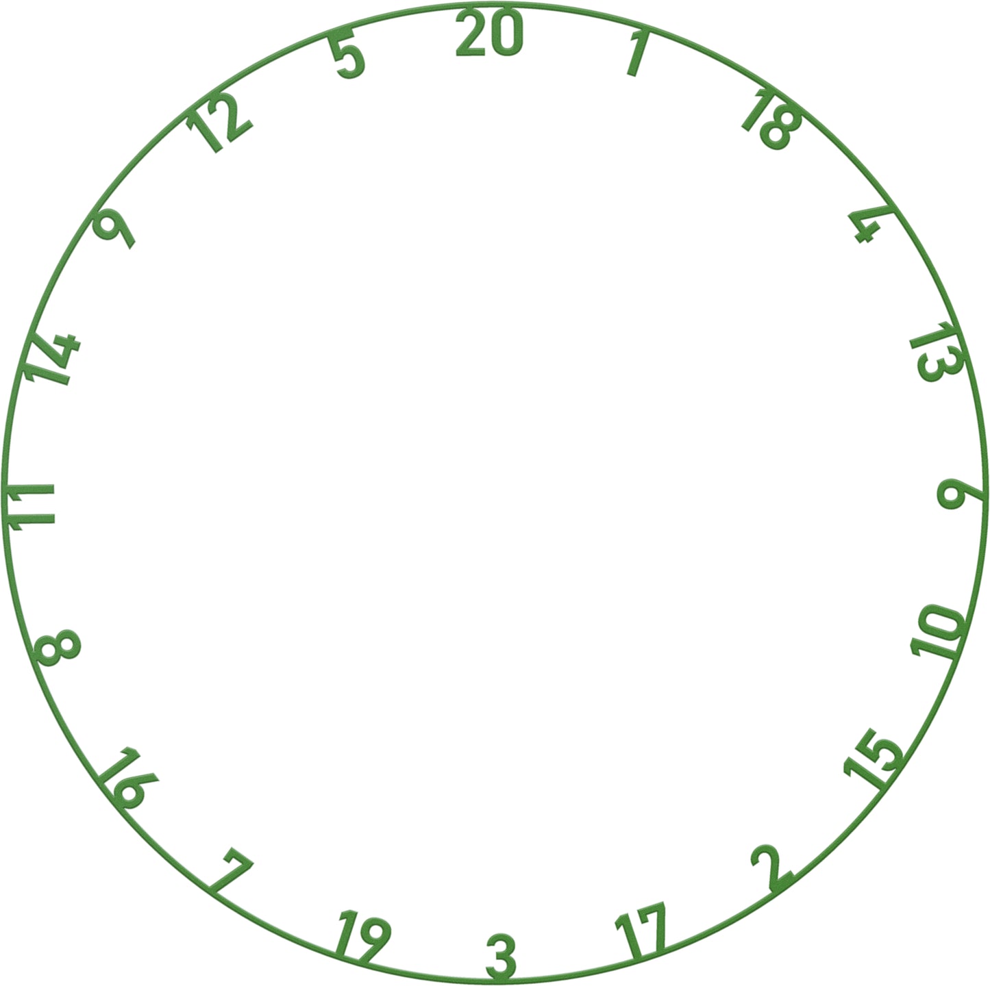 Bull's - Farbige Zahlenringe