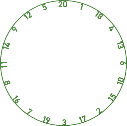 Bull's - Farbige Zahlenringe