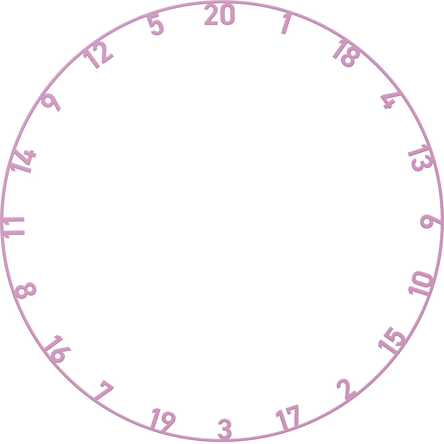 Bull's - Farbige Zahlenringe