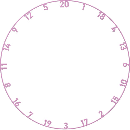 Bull's - Farbige Zahlenringe