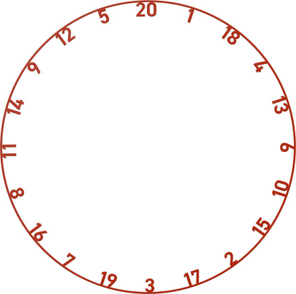 Bull's - Farbige Zahlenringe