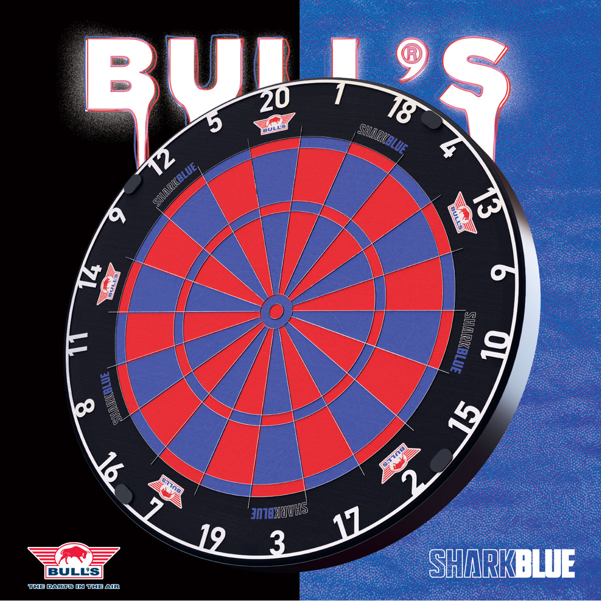 Bull's - Shark Pro Blue Dartboard