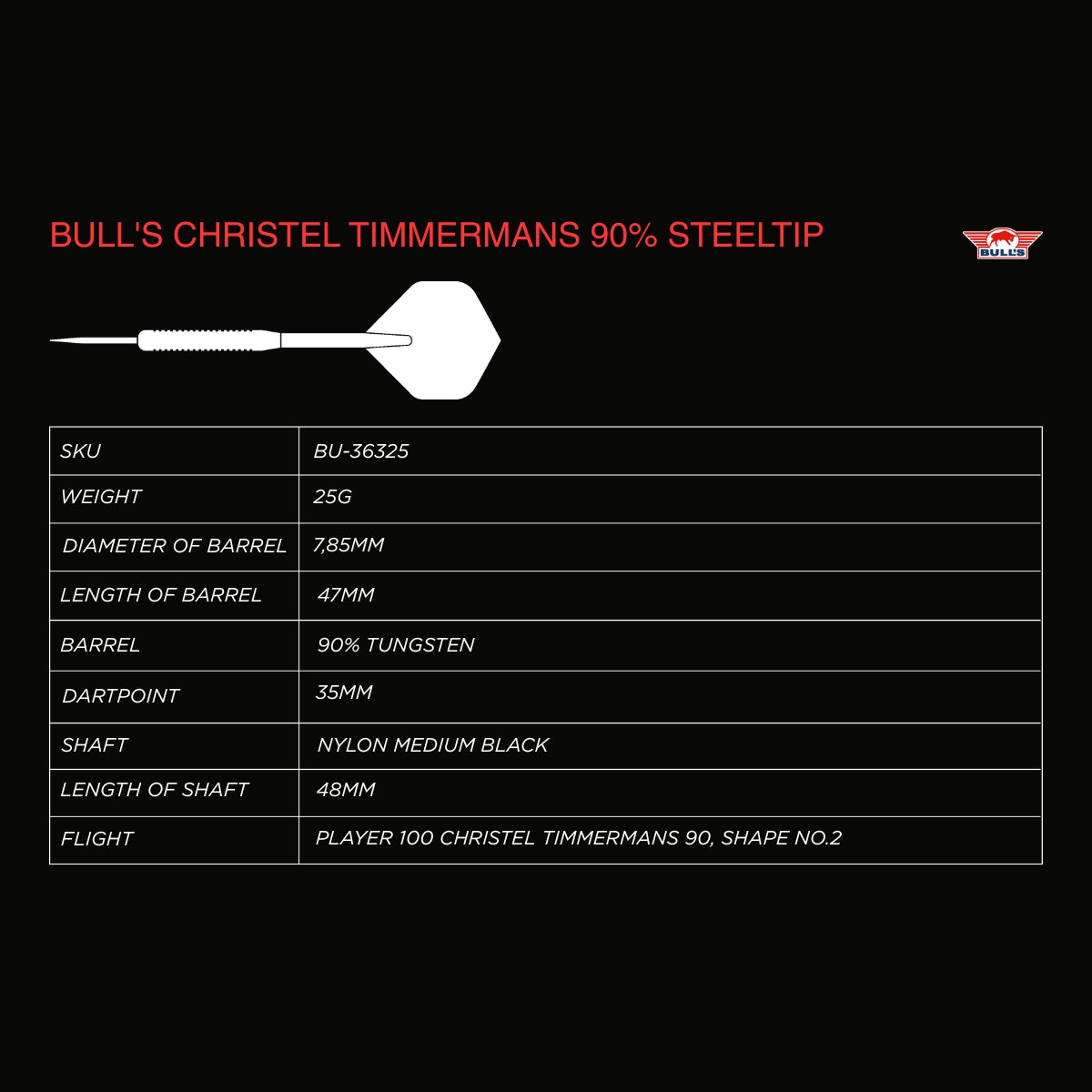 Bull's - Christel Timmermans 90% 25g