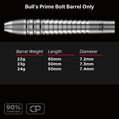 Bull's - Prime Bolt CP Steeltip Barrels Only 90%