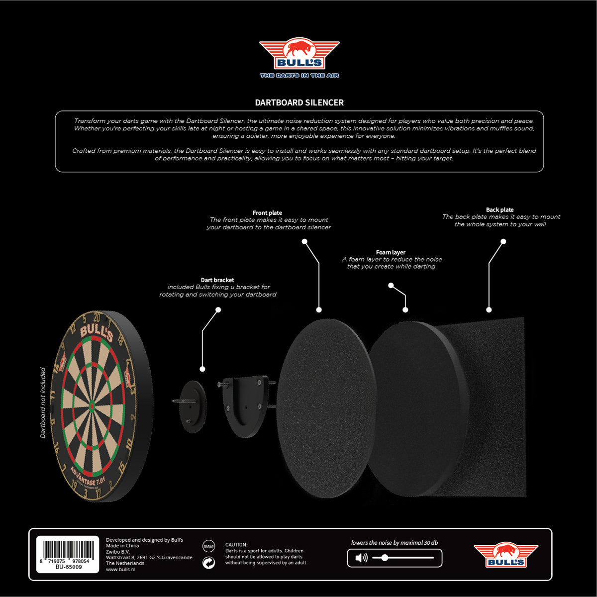 Bull's - Dartboard Silencer