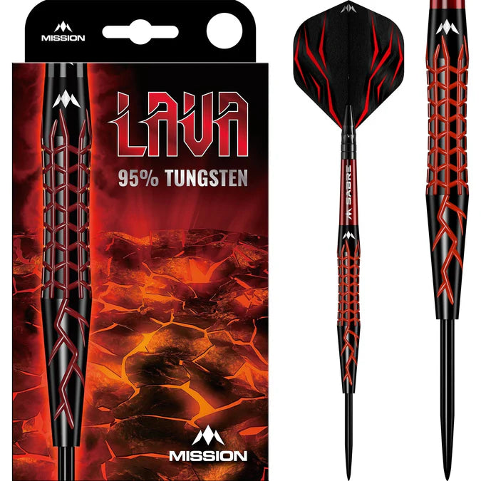 Mission - Lava Darts - 95%  - Black & Red