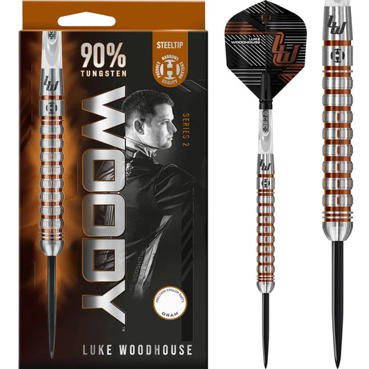 Harrows - Luke Woodhouse Darts - Woody - Steel Tip - 90% Tungsten - Series 2