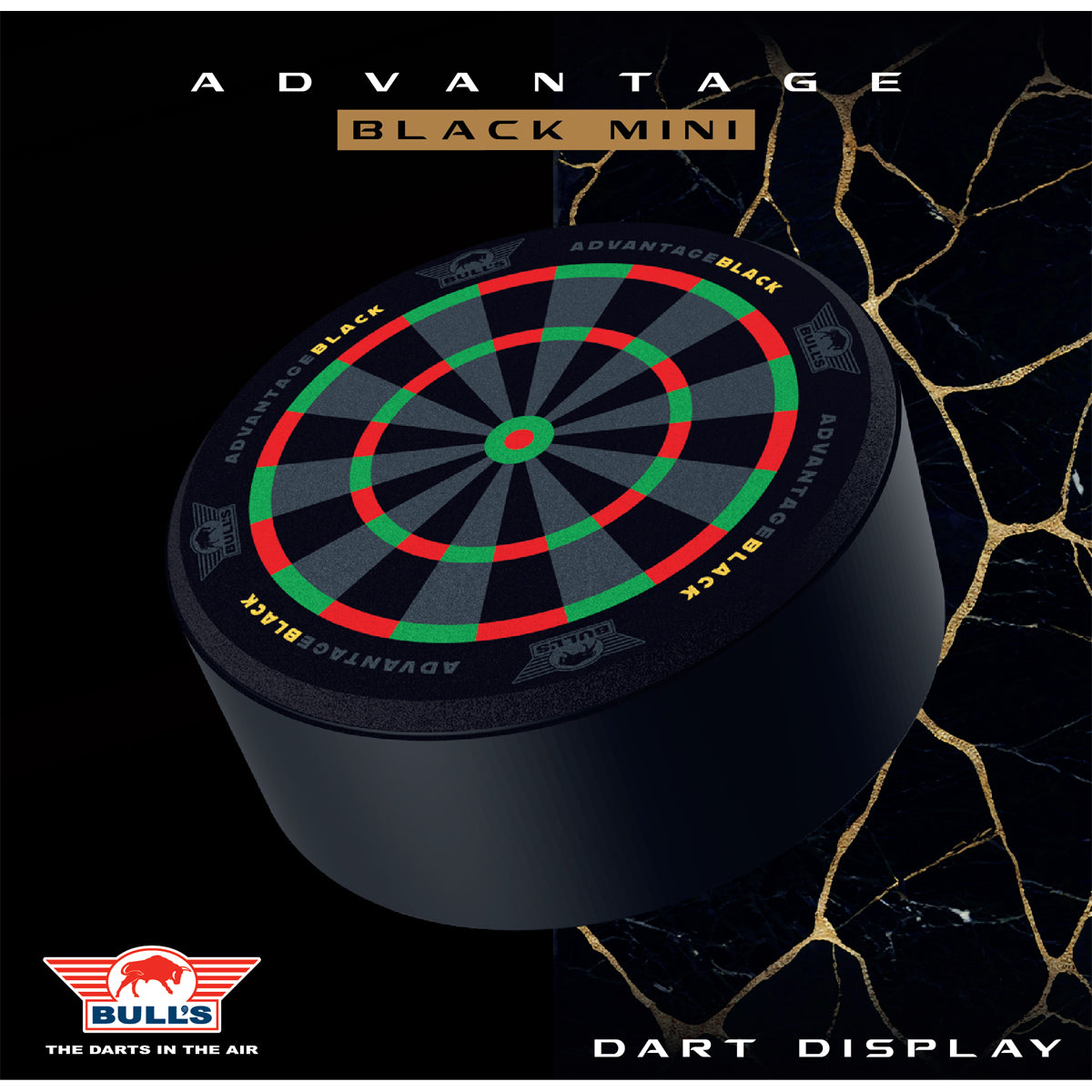 Bull's - Advantage Black Mini Dartboard Display