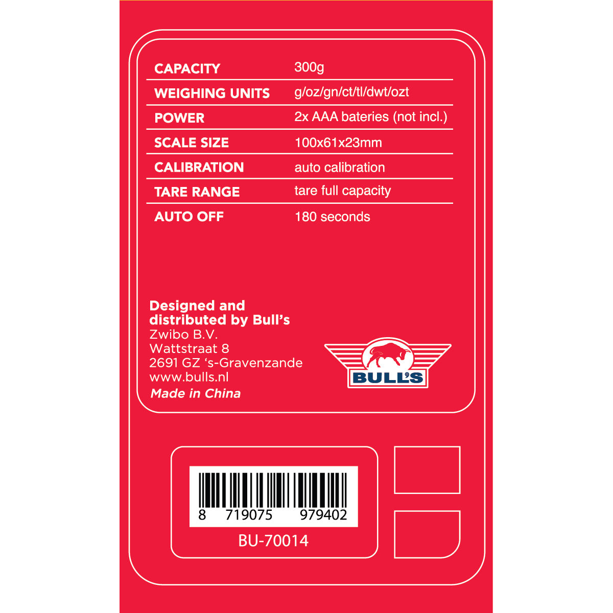 Bull's - Darts Taschenwaage