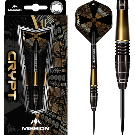 Mission - Crypt Darts - M1 - Black & Gold 24g