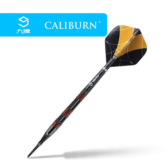 Caliburn The Rock Darts - Soft Tip -90%- Schwarz & Rot