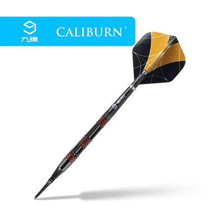 Caliburn The Rock Darts - Soft Tip -90%- Schwarz & Rot