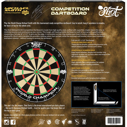 Shot - Michael Smith Competition Dartboard