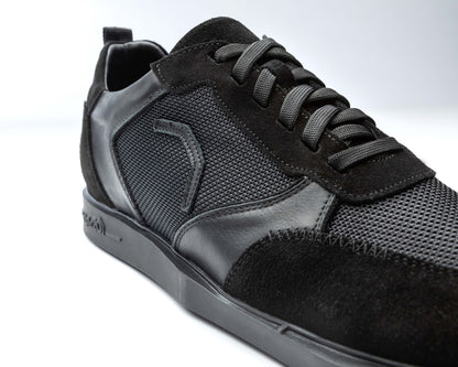 triple20® Dartschuhe - Leder und sportives Mesh schwarz