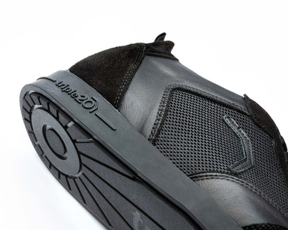 triple20® Dartschuhe - Leder und sportives Mesh schwarz