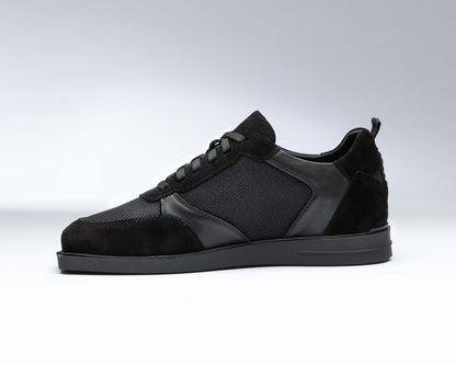triple20® Dartschuhe - Leder und sportives Mesh schwarz