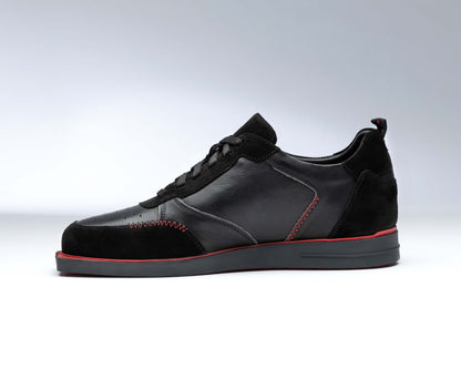 triple20® - Dartschuhe Leder - schwarz-rot