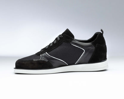 triple20® - Dartschuhe - Leder und sportives Mesh schwarz/weiß