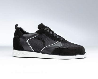triple20® - Dartschuhe - Leder und sportives Mesh schwarz/weiß