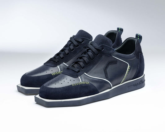 triple20® Dartschuhe - Leder blau/weiß
