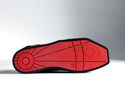 triple20® - Dartschuhe Leder - schwarz-rot