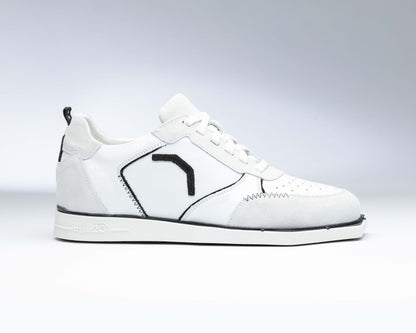 triple20® - Dartschuhe - Leder weiß schwarz