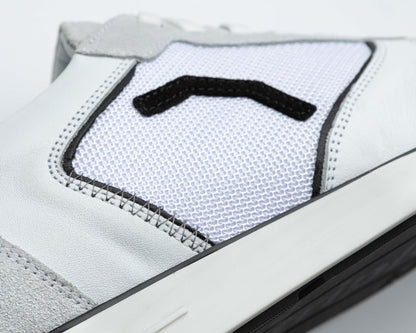 triple20® - Dartschuhe - Leder und sportives Mesh weiß/schwarz